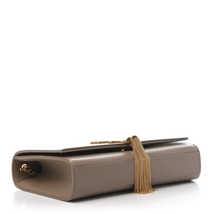 Saint Laurent Smooth Calfskin Medium Classic Monogram Kate Tassel Satchel Dark Beige 4 of 10