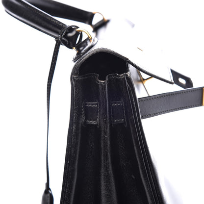Hermes Box Kelly Retourne 32 Black 8 of 49