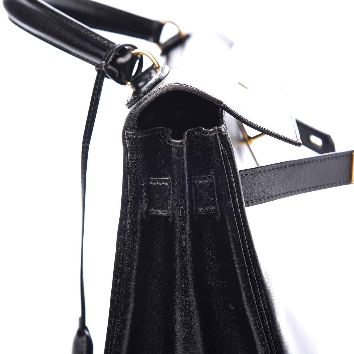 Hermes Box Kelly Retourne 32 Black 7 of 47