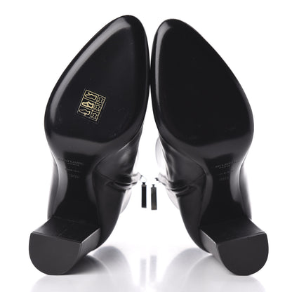 Saint Laurent Nappa Vendome Loulou Ankle Zip Boot 38.5 Black 5 of 9