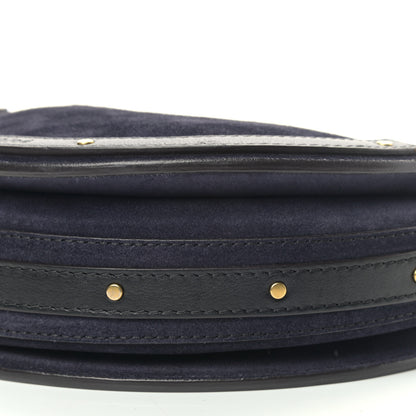 Chloe Calfskin Suede Medium Pixie Bag Full Blue 9 of 13
