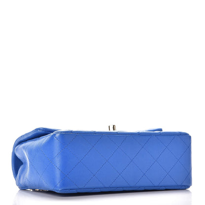 Chanel Lambskin Quilted Mini Rectangular Flap Royal Blue 4 of 11