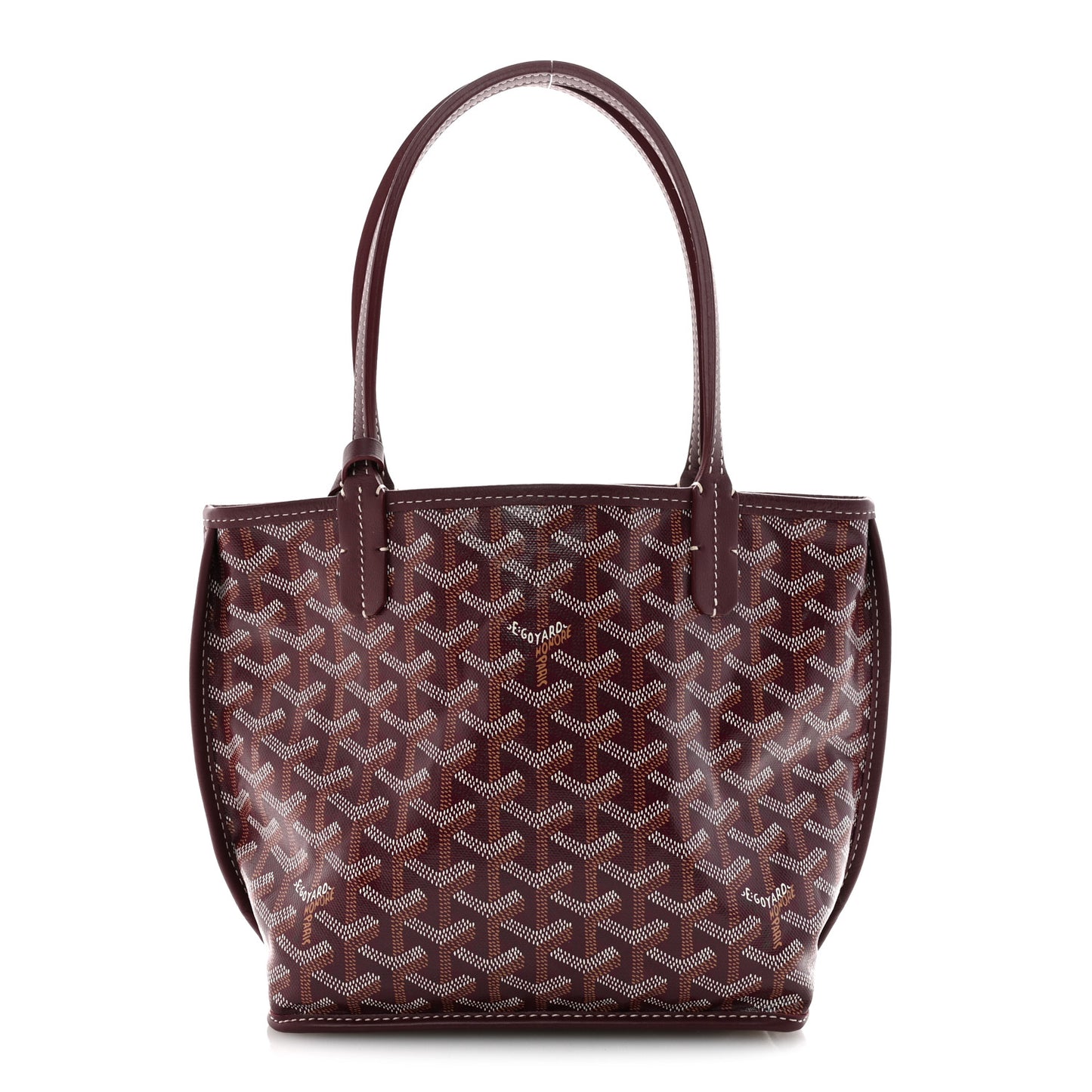 Goyardine Reversible Mini Anjou Burgundy