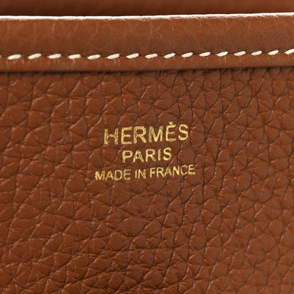 Hermes Taurillon Clemence Evelyne III PM Gold 5 of 10
