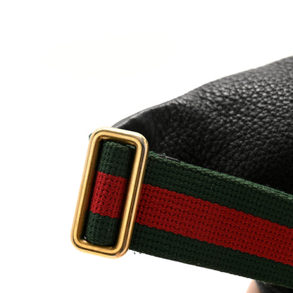 Gucci Grained Calfskin Logo Belt Bag Black 11 of 11