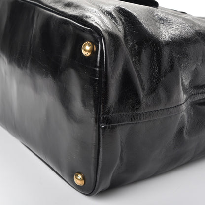 Prada Vitello Shine Tote Nero Black 13 of 15