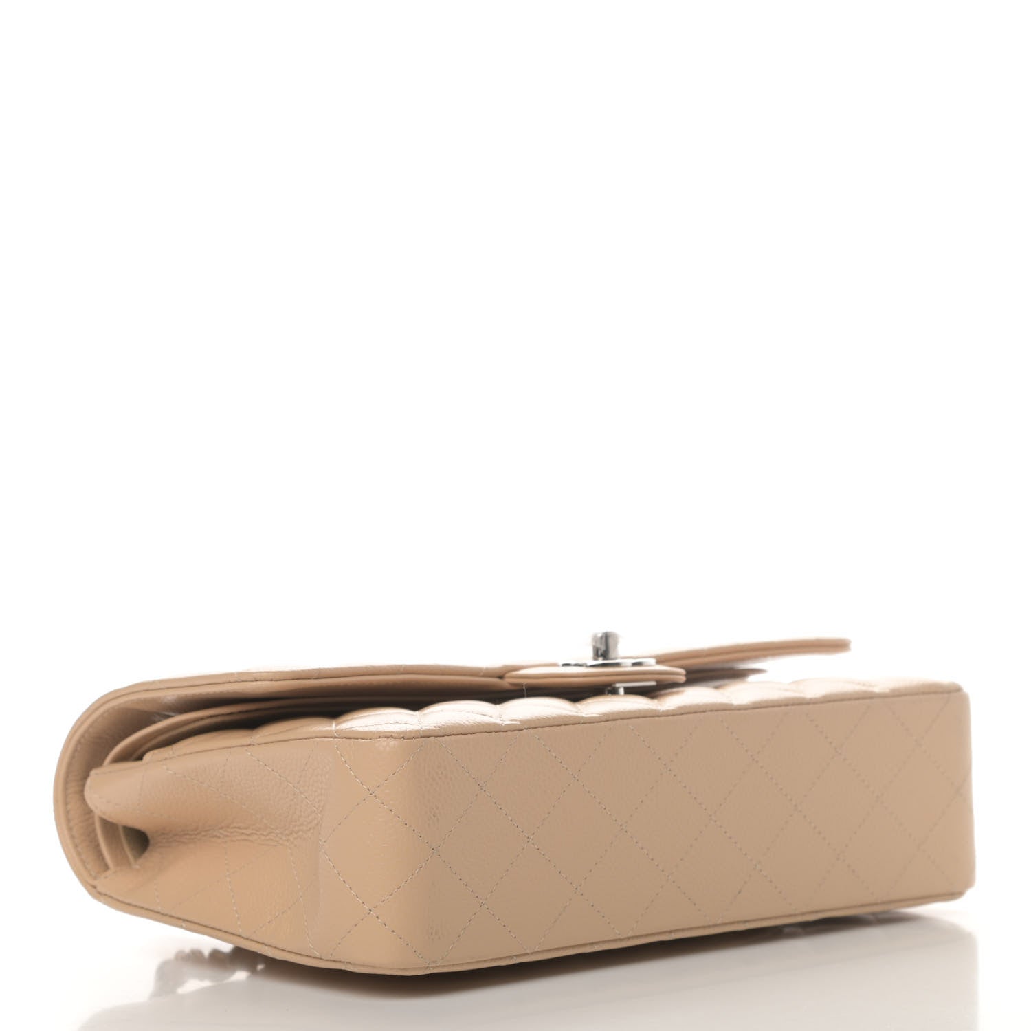 Chanel Caviar Quilted Medium Double Flap Beige Clair 3 of 5