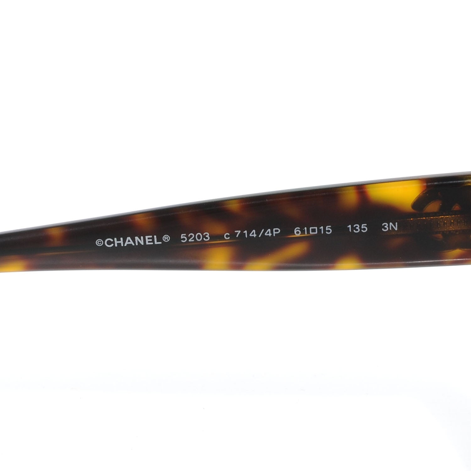 Chanel Acetate CC Sunglasses 5203 Tortoiseshell 4 of 5
