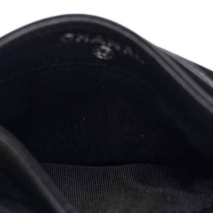 Chanel Calfskin Lizard Embossed Card Holder Black 5 of 8