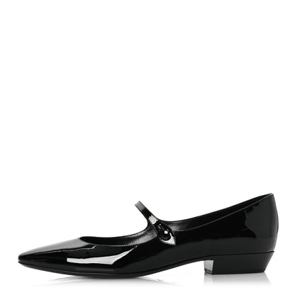 Saint Laurent Patent Calfskin Sixtine 20 Pumps 40 Black 1 of 12