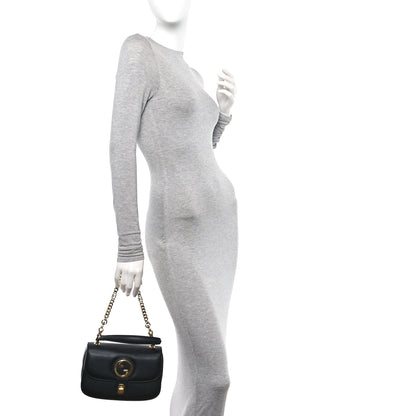 Gucci Roxy Calfskin Small Blondie Top Handle Shoulder Flap Bag Black 2 of 12