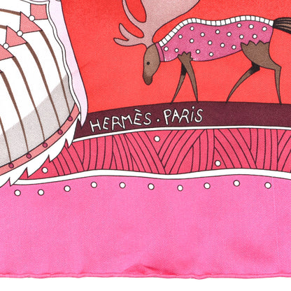 Hermes Silk La Vie Du Grand Nord Scarf 90 4 of 5
