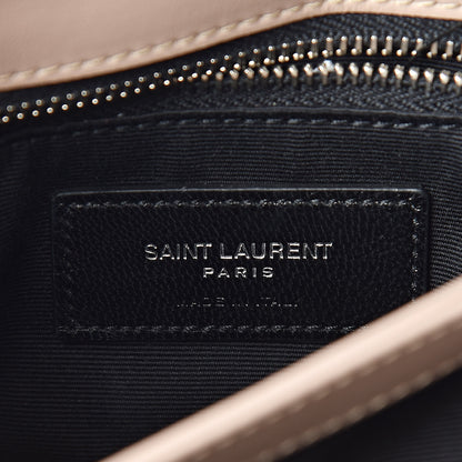 Saint Laurent Calfskin Y Quilted Monogram Toy Loulou Satchel Light Natural 7 of 12