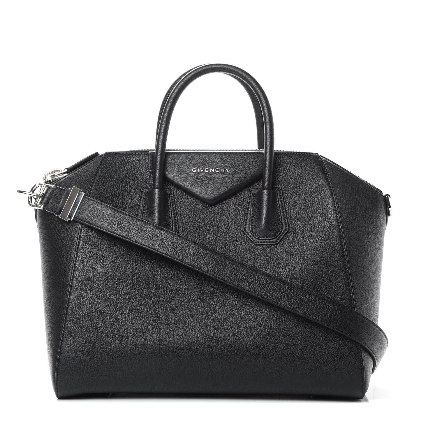 Sugar Goatskin Medium Antigona Black