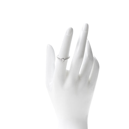 Tiffany Platinum Diamond .24ct Soleste Oval Halo Engagement Ring 53 6.5 2 of 4