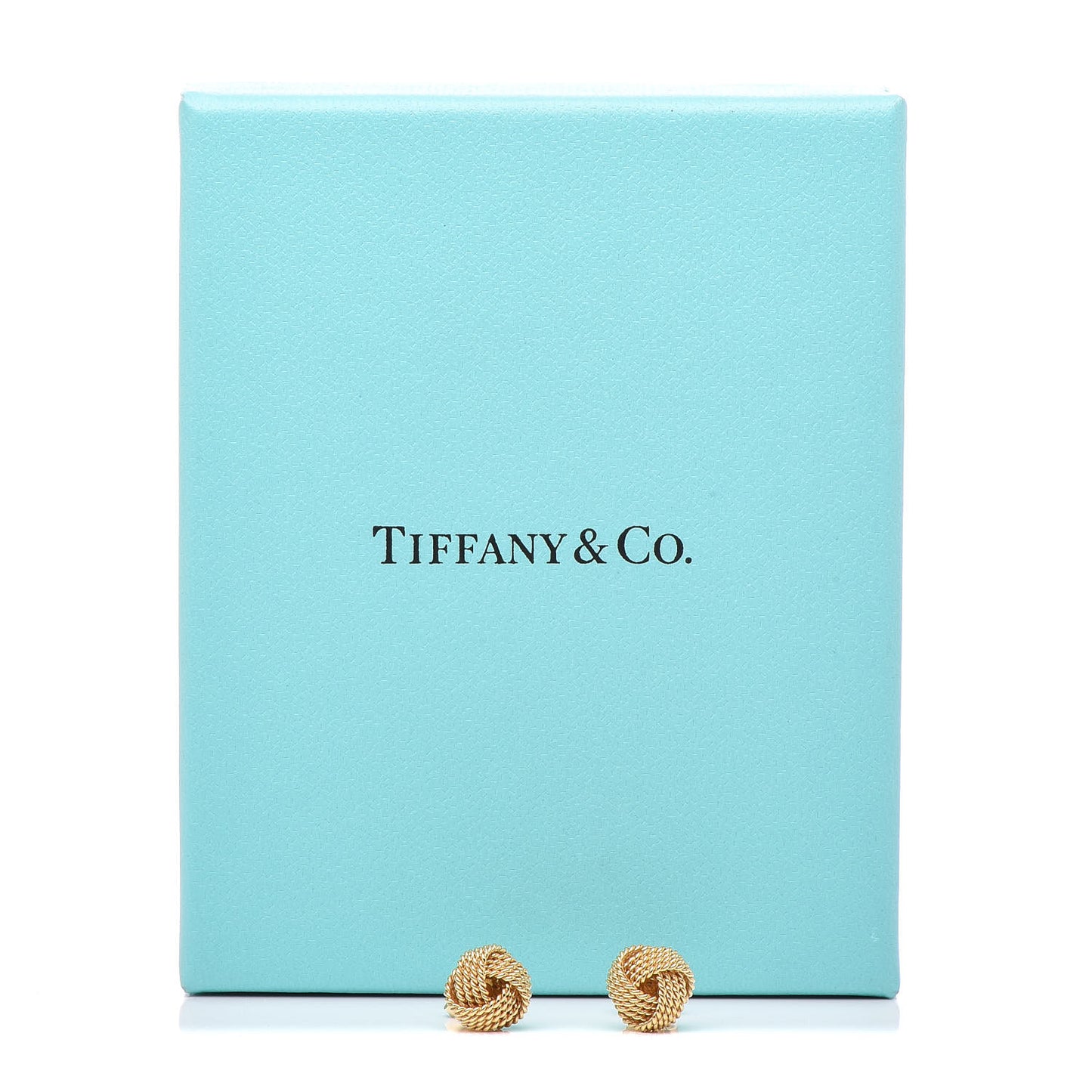 18K Yellow Gold Twist Knot Earrings