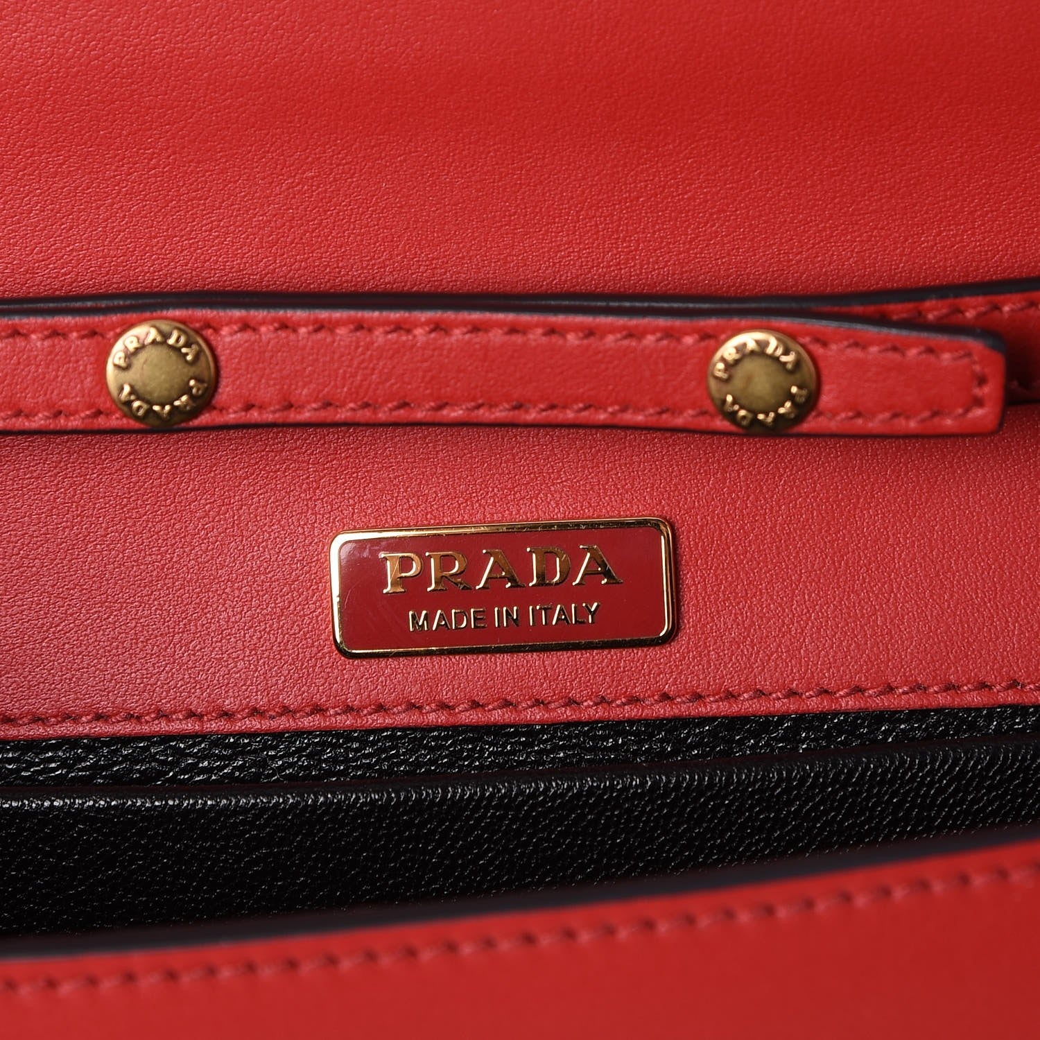 Prada City Calf Saffiano Cahier Pochette Fuoco Black 6 of 6