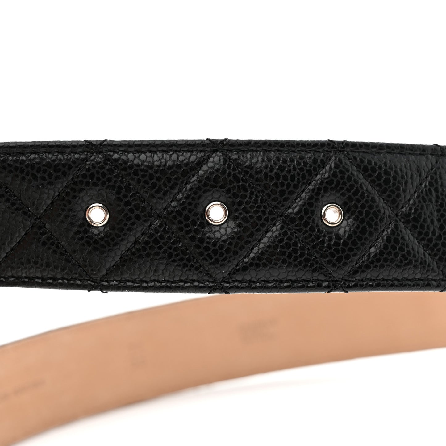 Caviar Quilted CC Belt 75 30 Black