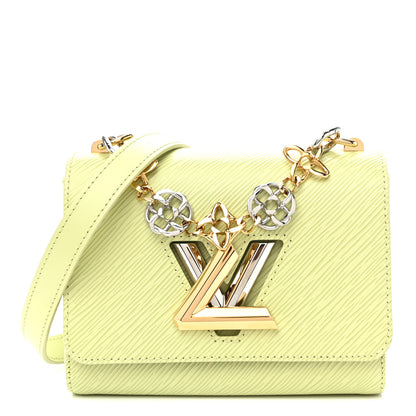Louis Vuitton Epi Twist Flowers Chain Shoulder Bag Mini Light Green 1 of 10