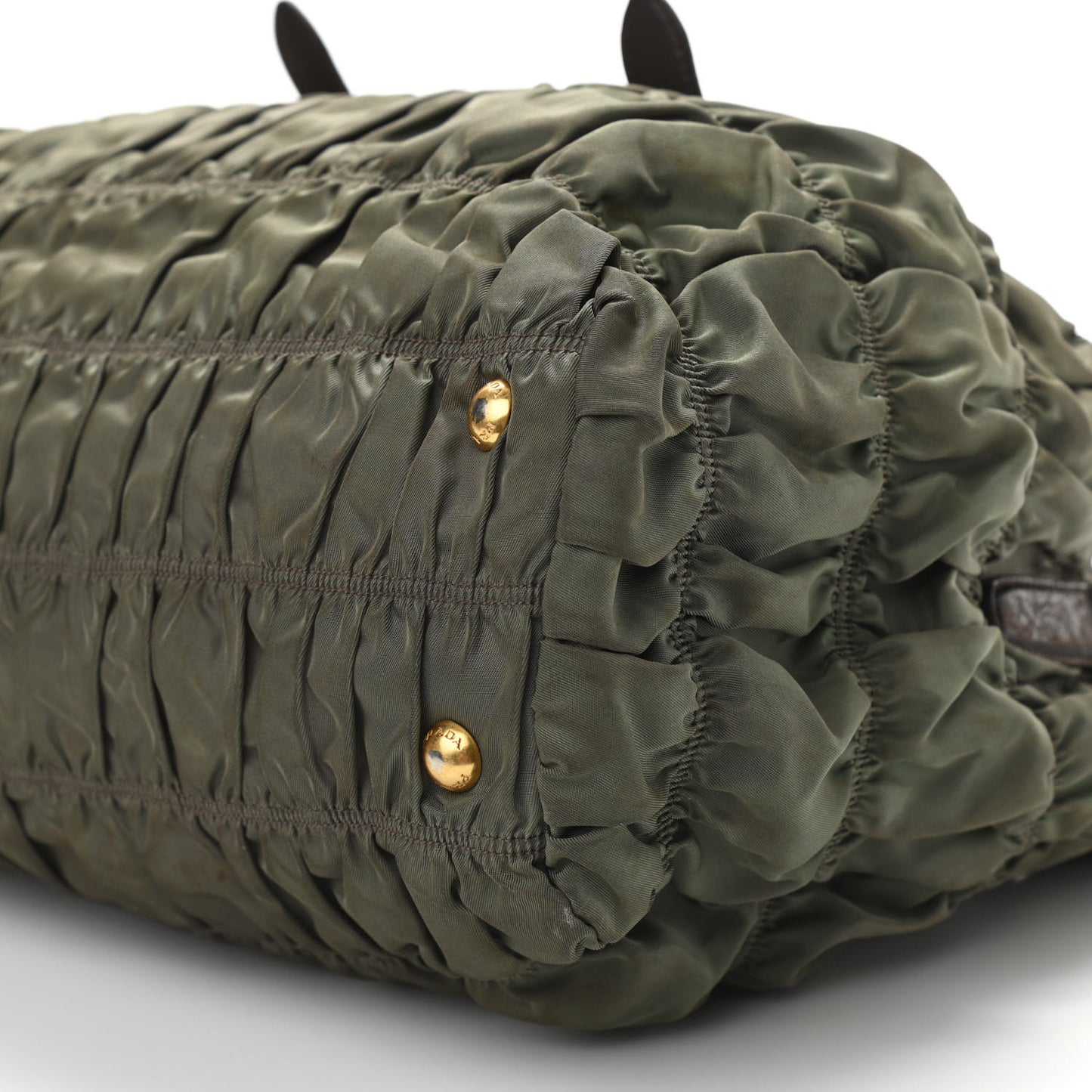 Tessuto Nylon Gaufre Tote Fumo