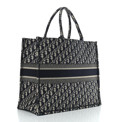 Christian Dior Oblique Book Tote Blue Multicolor 3 of 9