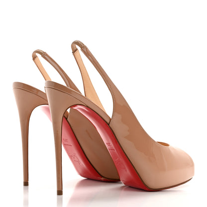 Christian Louboutin Patent Private Number 120 Pumps 38.5 Nude 4 of 8