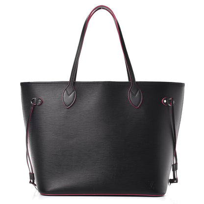 Louis Vuitton Epi Neverfull MM Black Hot Pink 4 of 16