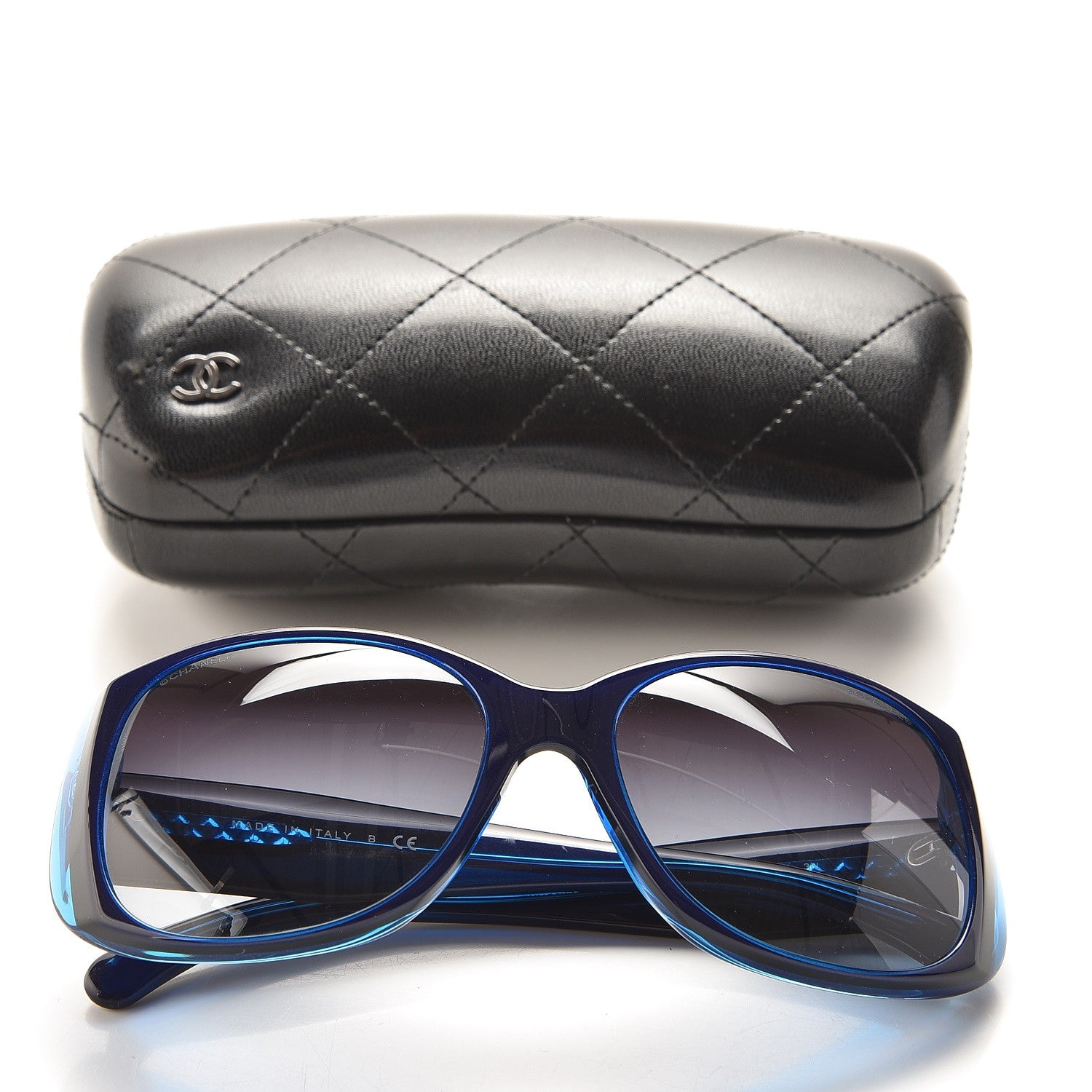 Chanel Mother of Pearl CC Sunglasses 5227-H Blue 9 of 9