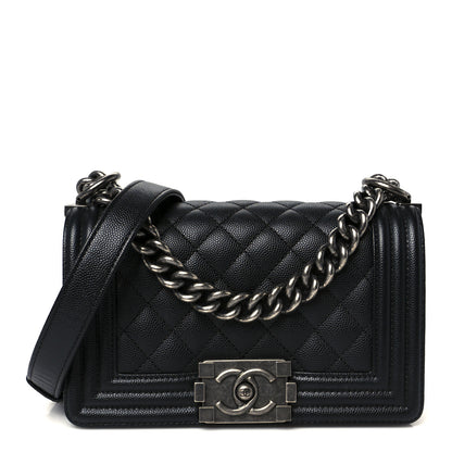 Chanel Caviar Quilted Small Boy Flap Black 1 of 10