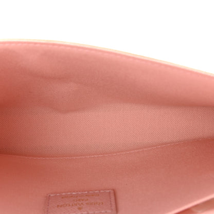 Louis Vuitton Damier Azur Pochette Felicie Chain Wallet Rose Ballerine 6 of 11