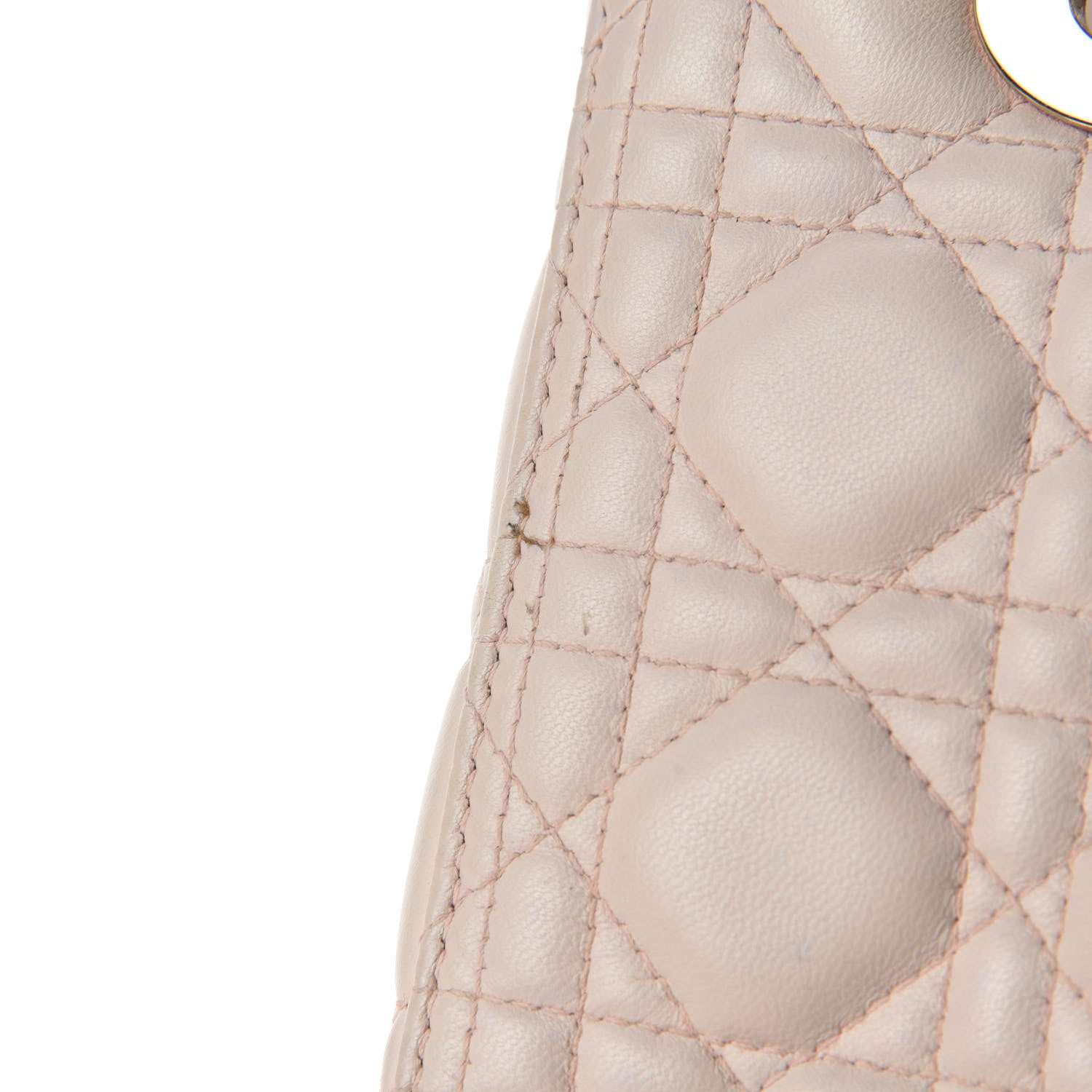 Christian Dior Lambskin Cannage Medium Lady Dior Light Pink 10 of 15