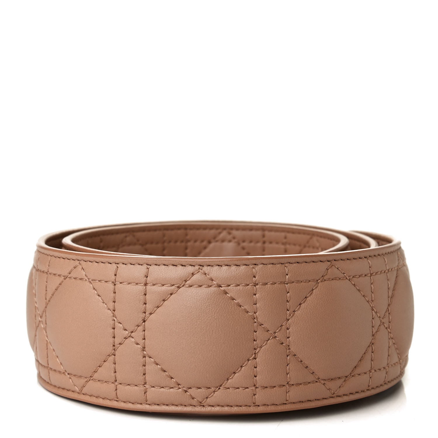 Christian Dior Lambskin Cannage Shoulder Strap Beige 2 of 4