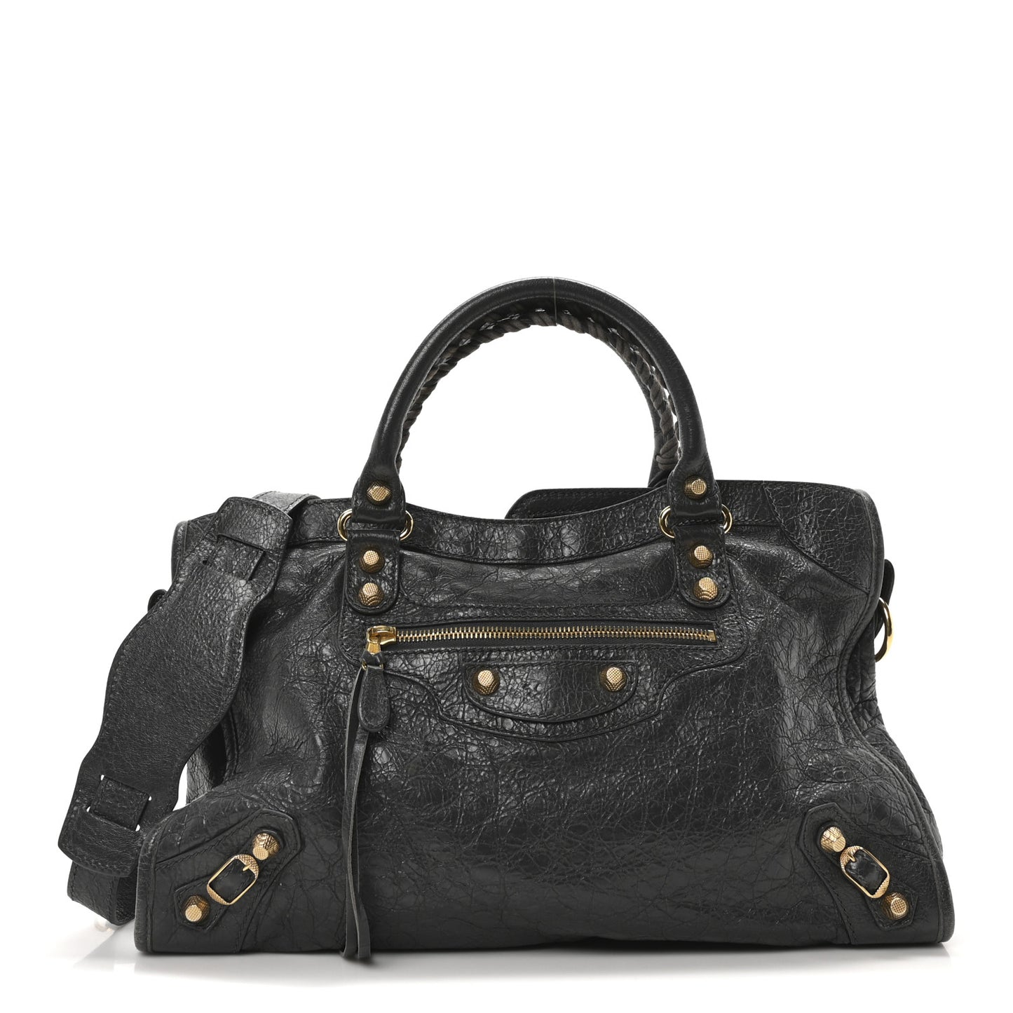 Agneau Giant 12 Gold Hardware City Gris Fossile