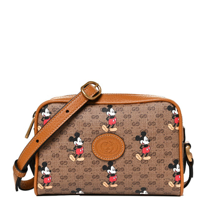 Gucci X DISNEY Mini Vintage GG Supreme Monogram Mickey Mouse Shoulder Bag Beige Vintage Sun Oil 1 of 11