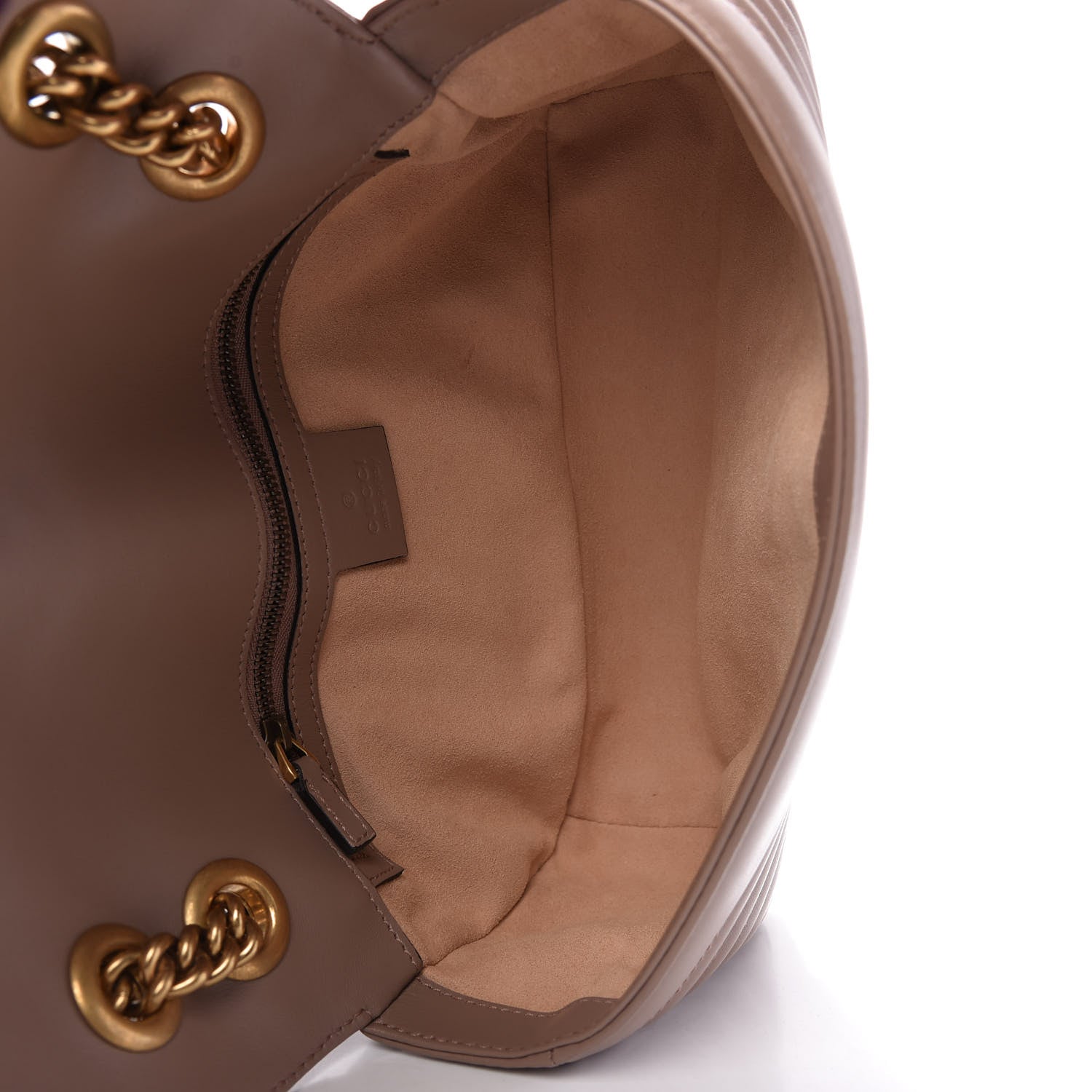 Gucci Calfskin Matelasse Small GG Marmont Shoulder Bag Porcelain Rose 5 of 10
