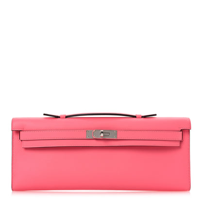 Hermes Swift Kelly Cut Clutch Pochette Rose Azalee 1 of 15