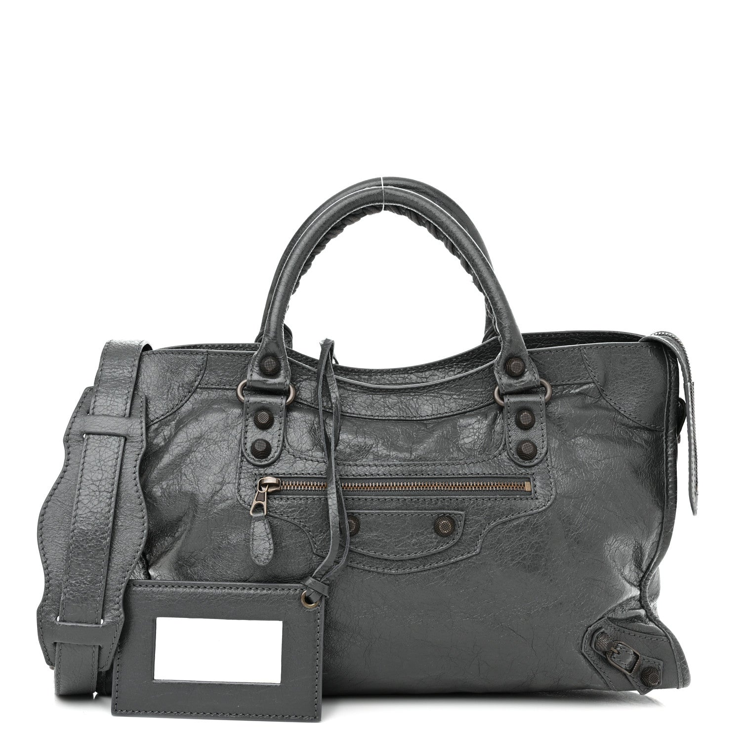 Balenciaga Agneau Giant 12 Gunmetal Hardware City Gris Fossile 1 of 15