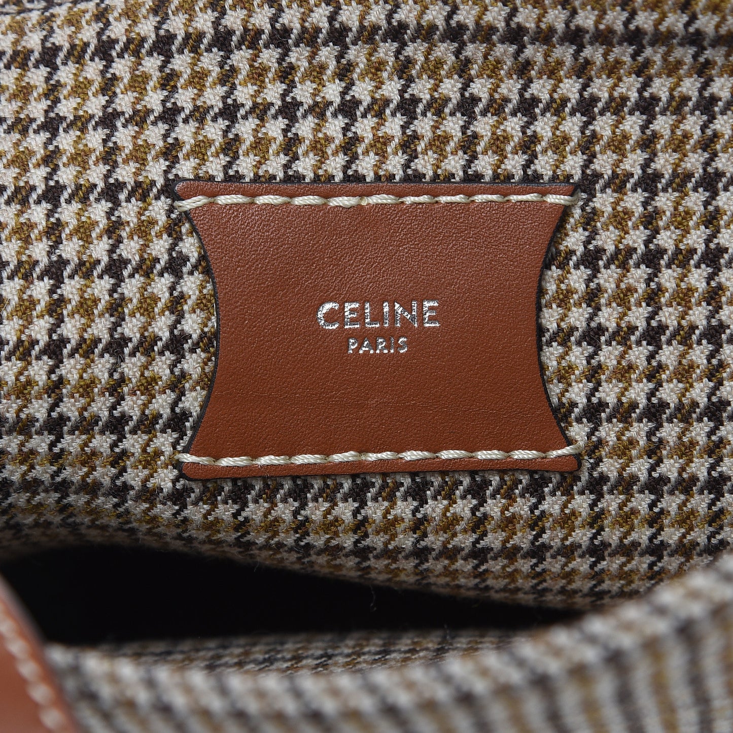 Smooth Calfskin Tweed Nano Big Bag Bucket Tan