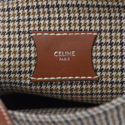 Celine Smooth Calfskin Tweed Nano Big Bag Bucket Tan 6 of 10