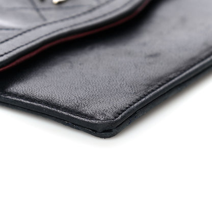 Chanel Lambskin Quilted Flap Pouch Black 6 of 8