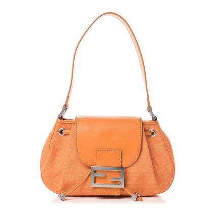 Fendi Zucchino Cuoio Shoulder Bag Mandarino 1 of 19