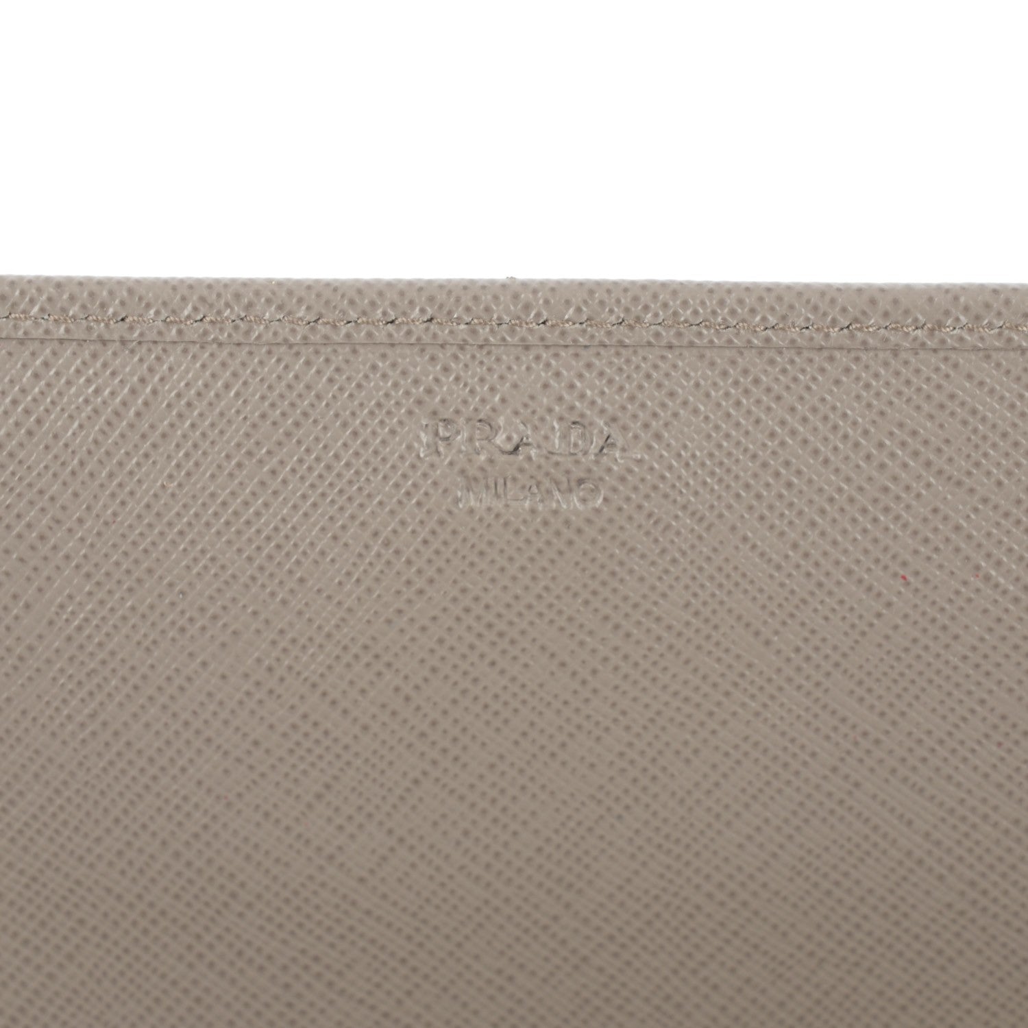 Prada Saffiano Metal Oro Chain Wallet Argilla 6 of 8