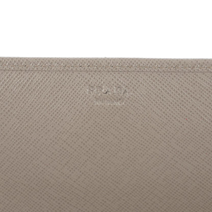 Prada Saffiano Metal Oro Chain Wallet Argilla 6 of 8