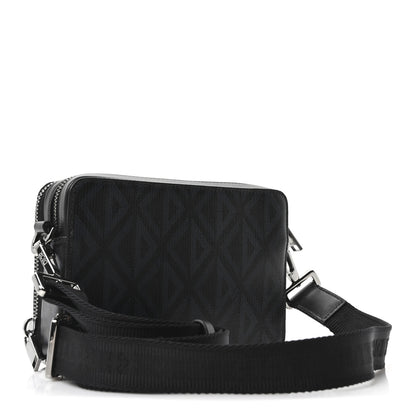Christian Dior Coated Canvas CD Diamond Messenger Pouch Black 3 of 9