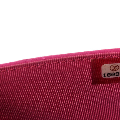 Chanel Caviar Quilted Wallet on Chain WOC Fuchsia 4 of 11