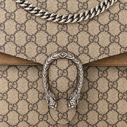Gucci GG Supreme Monogram Medium Dionysus Shoulder Bag Taupe 8 of 14