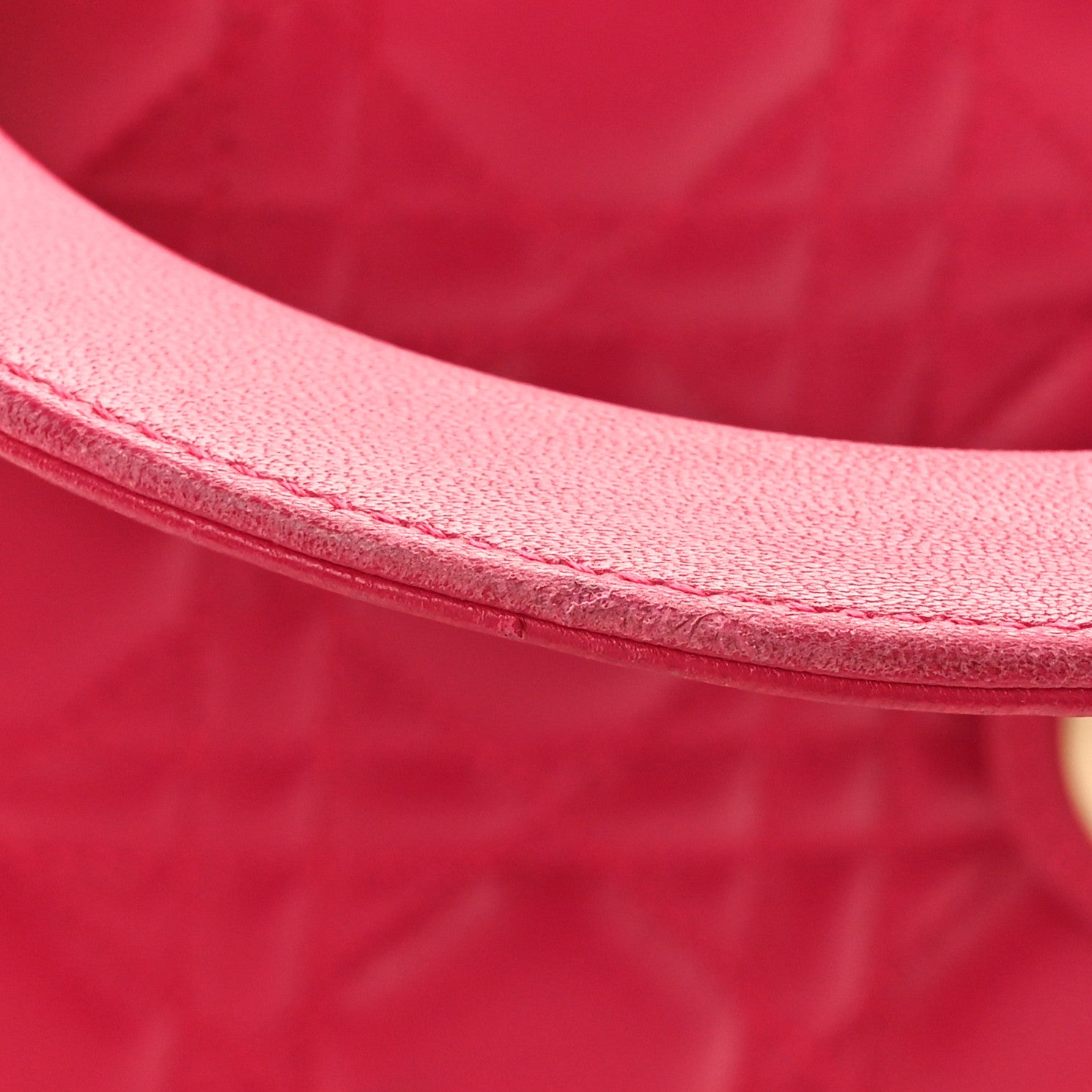 Christian Dior Lambskin Cannage Medium Lady Dior Fuchsia 11 of 13