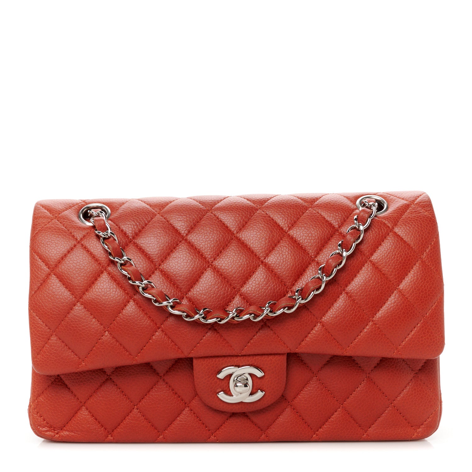 Chanel Caviar Quilted Medium Double Flap Red 1 of 11