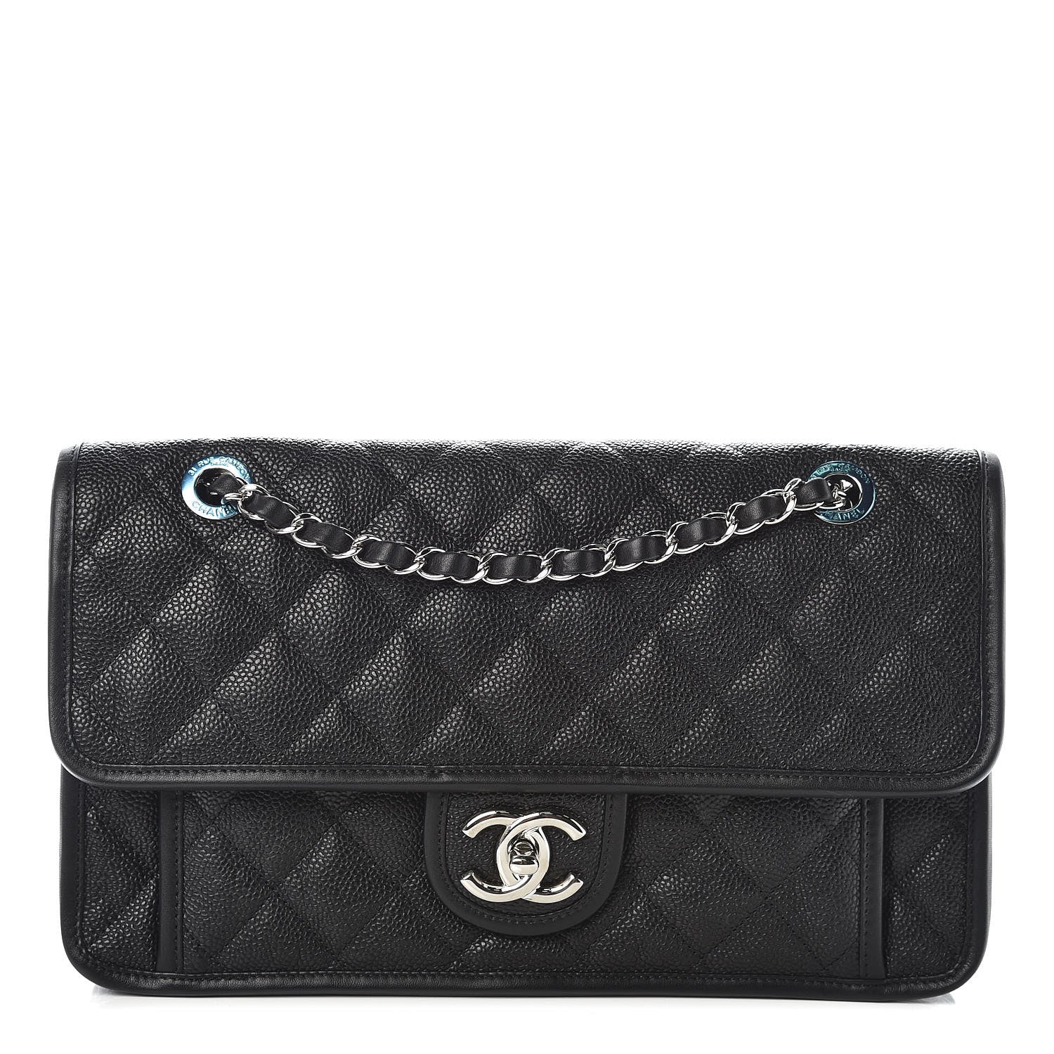 Chanel Caviar Quilted Medium French Riviera Flap Black 1 of 10
