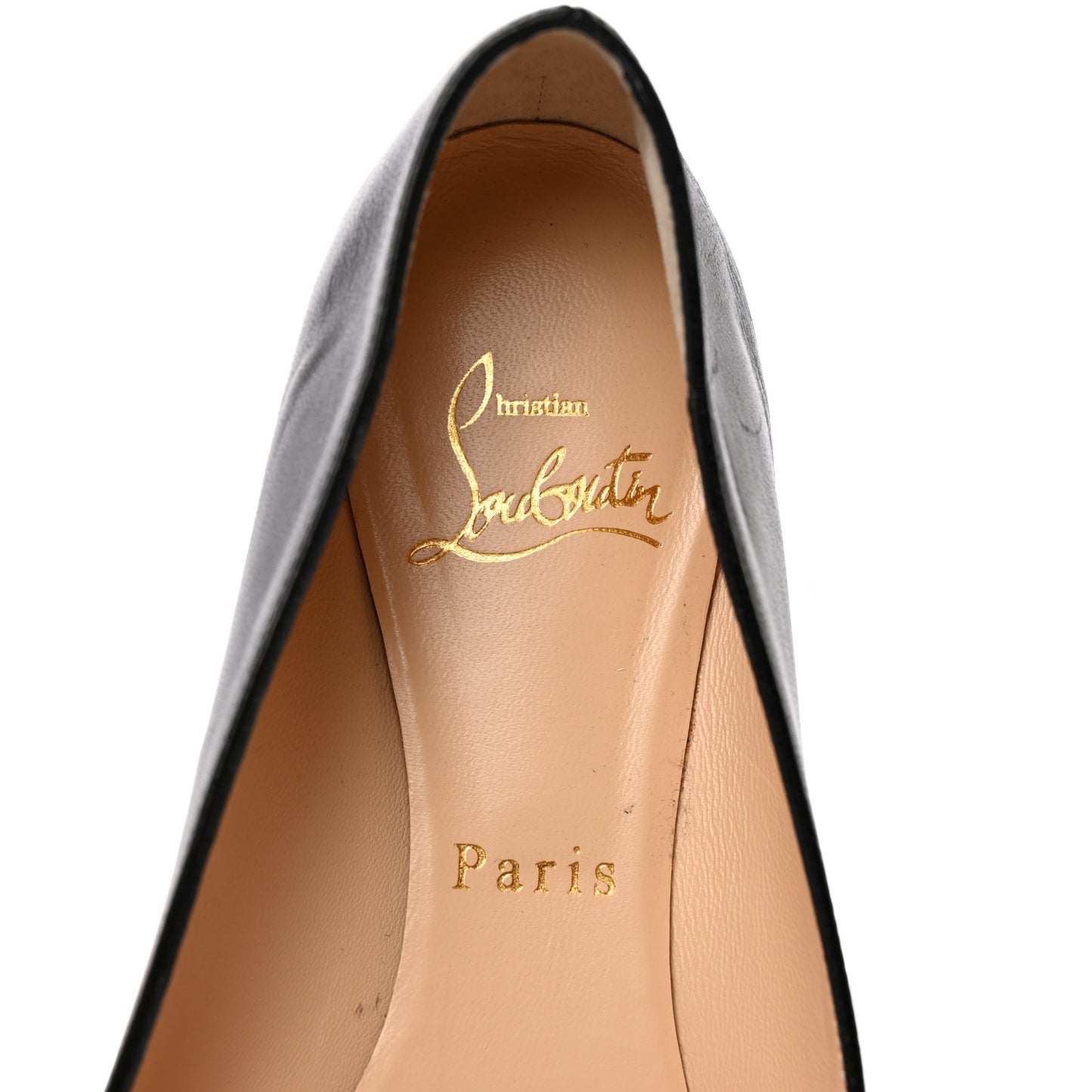 Shiny Nappa Ballalla Flats 37.5 Black